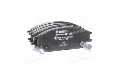 Тормозные колодки дисковые HYUNDAI Accent / Getz \ '\' F \ '\' 1.5 CRDi \ '\' 05 PR2 BOSCH 0986495221 (фото 1)