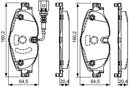 Тормозные колодки BOSCH 0986495296 (фото 1)