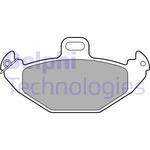 Тормозные колодки дисковые RENAULT Laguna "F" 94-00 Delphi LP1252