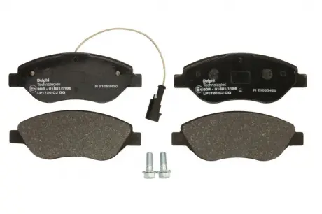 Тормозные колодки дисковые FIAT Bravo / Stilo "F" 01 >> Delphi LP1720