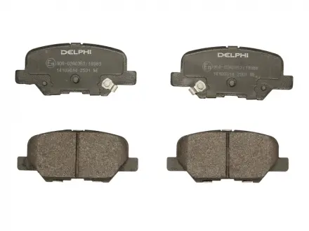 Тормозные колодки, дисковые Delphi LP2501