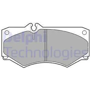 Тормозные колодки дисковые MERCEDES G (W460) "F" 79-91 Delphi LP468