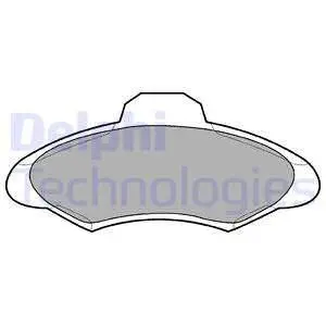 Гальмівні колодки Delphi LP673 (фото 1)