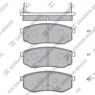 Тормозные колодки Sangsin Hi-Q (SANGSIN) SP1054-R