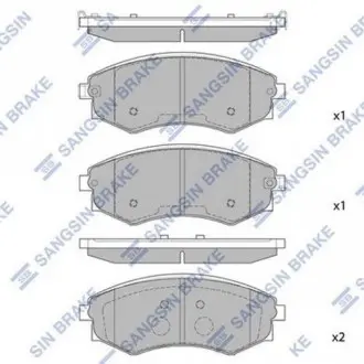 Гальмівні колодки Sangsin Hi-Q (SANGSIN) SP1144