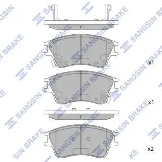Колодки гальмівні дискові Hi-Q (SANGSIN) SP1147