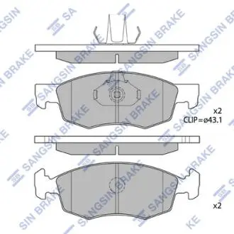 Гальмівні колодки Sangsin Hi-Q (SANGSIN) SP1198