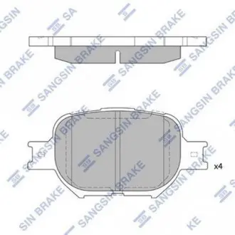 Колодки тормозные дисковые Hi-Q (SANGSIN) SP1272