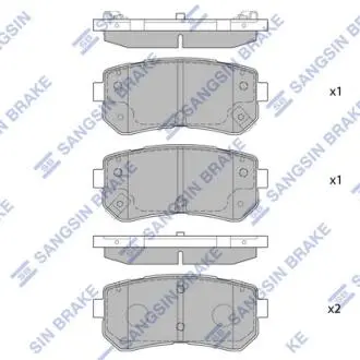 Колодки тормозные дисковые Hi-Q (SANGSIN) SP1406