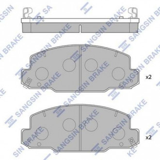 Комплект тормозных колодок - дисковые Hi-Q (SANGSIN) SP1450