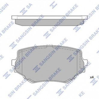 Тормозные колодки дисковые передние Hi-Q (SANGSIN) SP1535