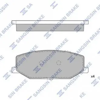 Колодки тормозные дисковые Hi-Q (SANGSIN) SP1540