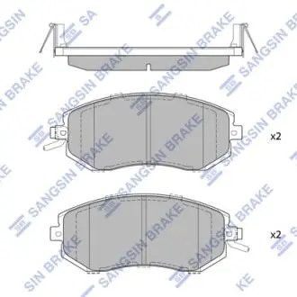 Тормозные колодки дисковые передние Hi-Q (SANGSIN) SP1553