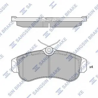 Колодки тормозные дисковые Hi-Q (SANGSIN) SP1581