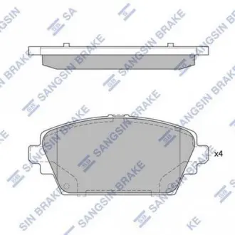 Тормозные колодки дисковые передние Hi-Q (SANGSIN) SP1582