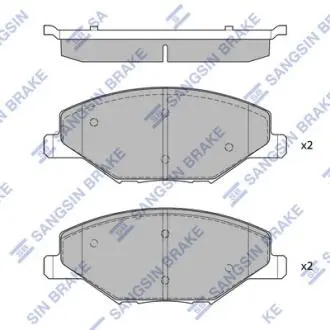 Гальмівні колодки дискові передні Hi-Q (SANGSIN) SP1595