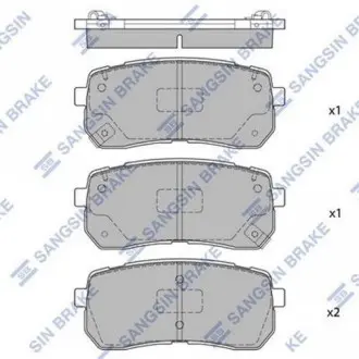 Колодки тормозные дисковые Hi-Q (SANGSIN) SP1691
