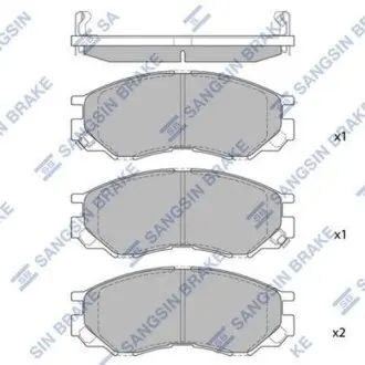 Колодка торм. MITSUBISHI L200, L300, L400, SPACE GEAR 2.0I-2.5TD 94- передние. (SANGSIN) Hi-Q (SANGSIN) SP2011