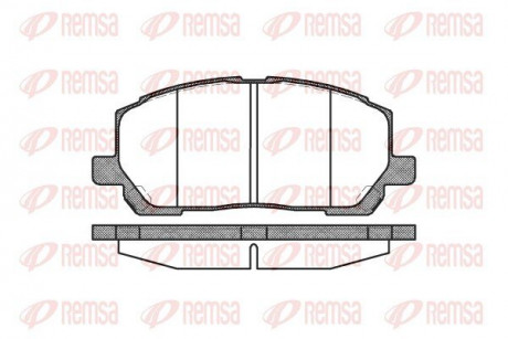 Колодки тормозные дисковые REMSA 0855.00