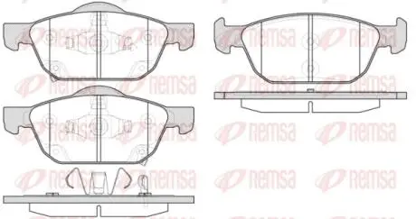 Колодки тормозные дисковые REMSA 1552.02