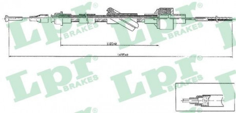 Тросик сцепления LPR C0103C