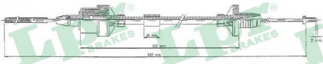 Тросик сцепления LPR C0123C