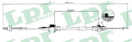 Тросик сцепления LPR C0128C