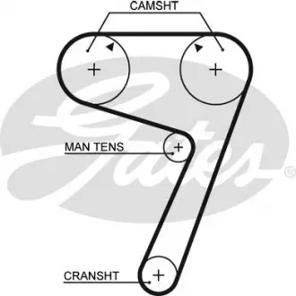 Фото 1 - ремінь ГРМ Gates 5111 Ремінь ГРМ Gates 5111 (фото 1)