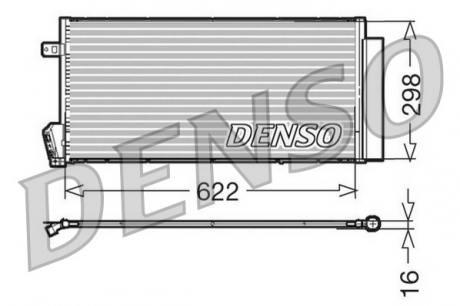 Конденсер кондиционера DENSO DCN09018