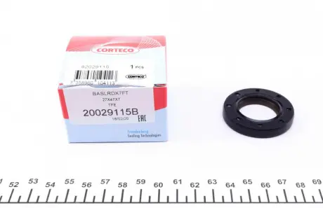 Сальник двигателя N PSA / FORD DV4TD / F6JA / DV6ATED4 BAPTSLRDX7-CALZATO 27X47X7 TFE CORTECO 20029115B