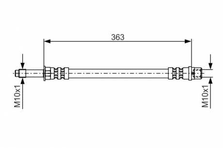 Тормозной шланг LT28-46 96-; DB Sprinter BOSCH 1987476295