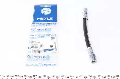 Тормозной шланг задний MEYLE 100 611 0002