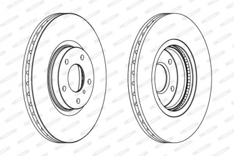 Диск тормозной FERODO DDF1505C-1