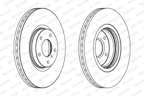 Диск тормозной FERODO DDF1505C-1
