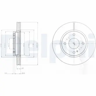 Тормозной диск Delphi BG4170 (фото 1)