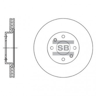 Гальмівний диск Sangsin Hi-Q (SANGSIN) SD3061