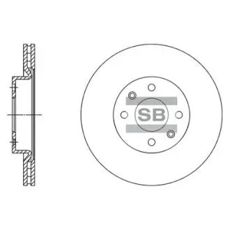 Гальмівний диск Sangsin Hi-Q (SANGSIN) SD3061