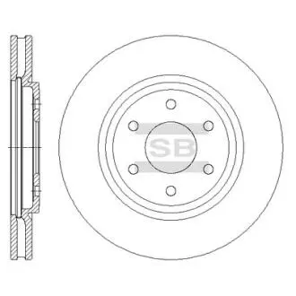 Гальмівний диск Sangsin Hi-Q (SANGSIN) SD4229 (фото 1)