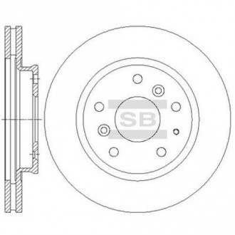 Гальмівний диск Sangsin Hi-Q (SANGSIN) SD4413