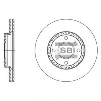 Гальмівний диск Sangsin Hi-Q (SANGSIN) SD4803