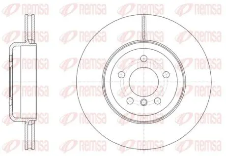 Диск тормозной REMSA 61551.10