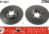 Диск тормозной AUDI A3, SEAT TOLEDO, SKODA FABIA, OCTAVIA, VW передние., Вент. TRW DF4027 (фото 3)