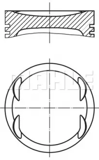 Поршень Mahle MAHLE KNECHT 0122102