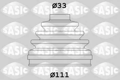 Комплект пилніка, приводний вал SASIC 2933993