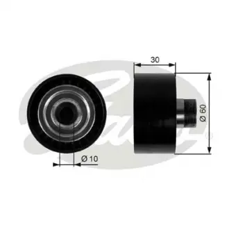 Направляющий ролик поликлинового ремня Gates T36295