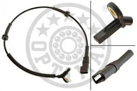 Датчик швідкості обертів коліс антіблокувальної системи гальм Optimal 06-S199 (фото 1)