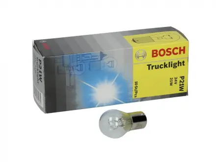 Автолампа P21W BA15s 21 W BOSCH 1987302501