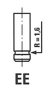 Клапан впускной FIAT 3989 / RNT IN FRECCIA R3989/RNT (фото 1)