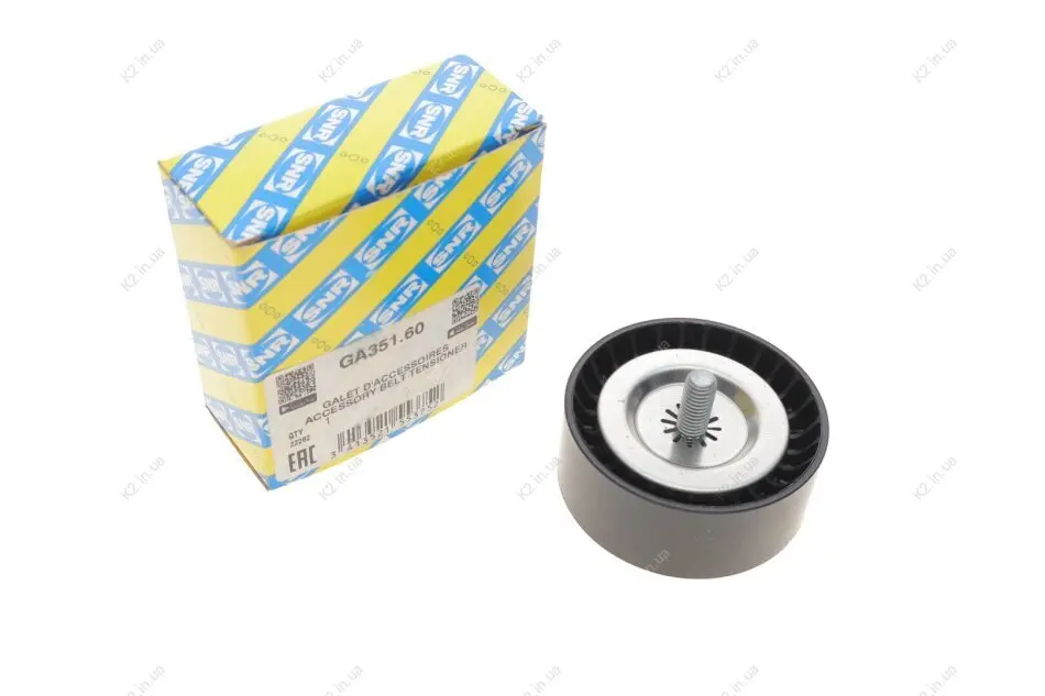Натяжитель MERCEDES-BENZ C180 / C200 / C220 / C250 / CLS250 / E200 / E500 / ML250 "1,8-4,7" 09 >> SNR NTN GA351.60 (фото 1)