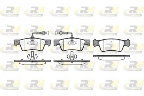 Гальмівні колодки зад. T5 03- (ATE) (диски 333x32.5mm) ROADHOUSE 21187.02